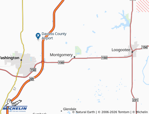 Carte MICHELIN Montgomery - ViaMichelin