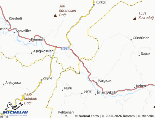 MICHELIN Hocalı map - ViaMichelin