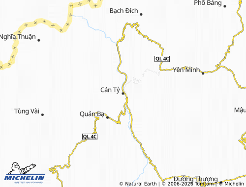 Mapa MICHELIN Cán Tỷ - ViaMichelin