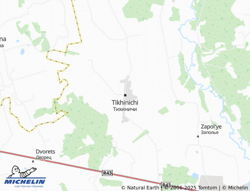 MICHELIN Tikhinichi map - ViaMichelin