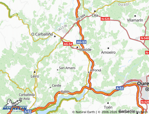 Carte MICHELIN Santa Comba - ViaMichelin