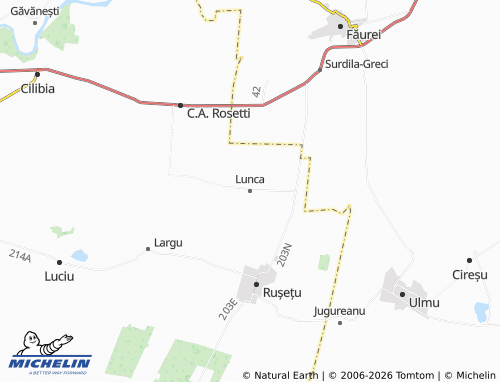 Mappa MICHELIN Lunca - ViaMichelin