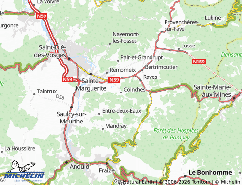 Mappa MICHELIN Coinches - ViaMichelin