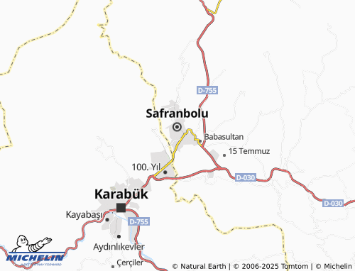 MICHELIN Emek map - ViaMichelin