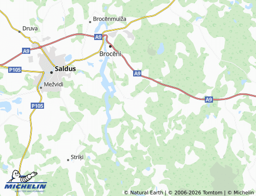 Mapa MICHELIN Lielciecere - ViaMichelin