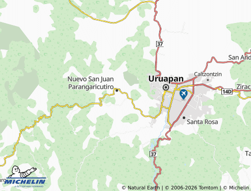Mapa MICHELIN Purépechas - ViaMichelin