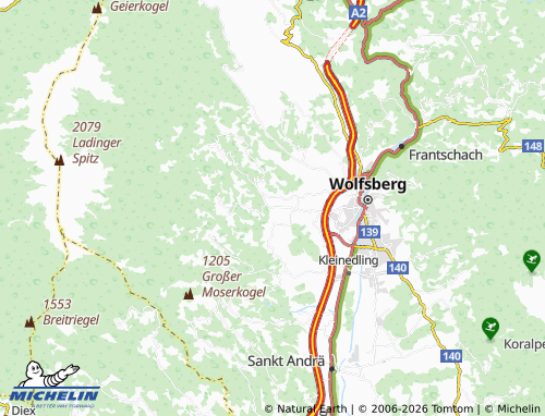 MICHELIN-Landkarte Pollheim - ViaMichelin
