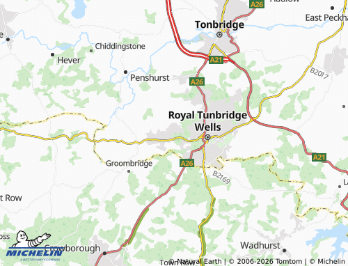 Mappa MICHELIN Rusthall - ViaMichelin