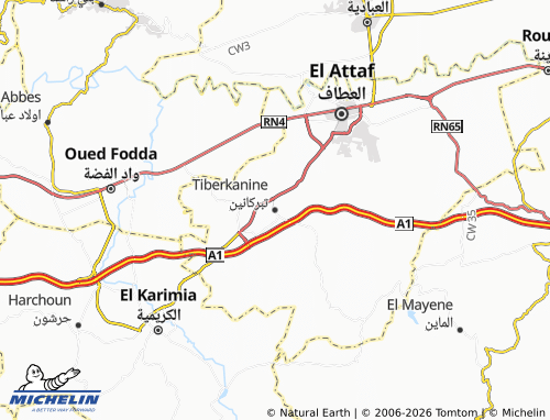 Mapa MICHELIN Tabarkaneen - ViaMichelin