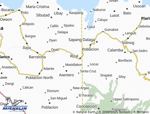 MICHELIN La Libertad map - ViaMichelin