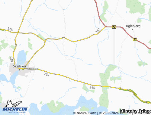 MICHELIN Hyllested Enghave map - ViaMichelin