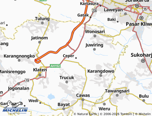 Carte MICHELIN Ceper - ViaMichelin
