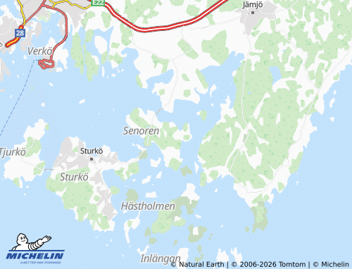 Mapa MICHELIN Östernäs - ViaMichelin