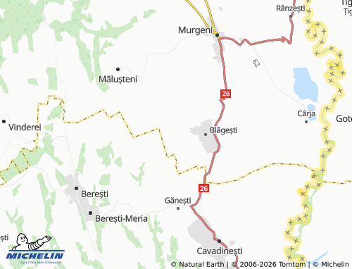 MICHELIN Sipeni map - ViaMichelin