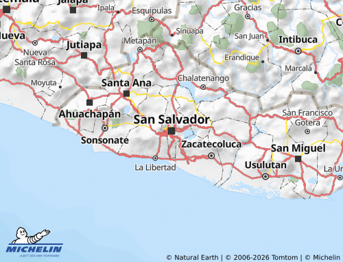 Mapa MICHELIN San Salvador - ViaMichelin