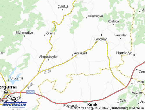 MICHELIN Ayaskent map - ViaMichelin