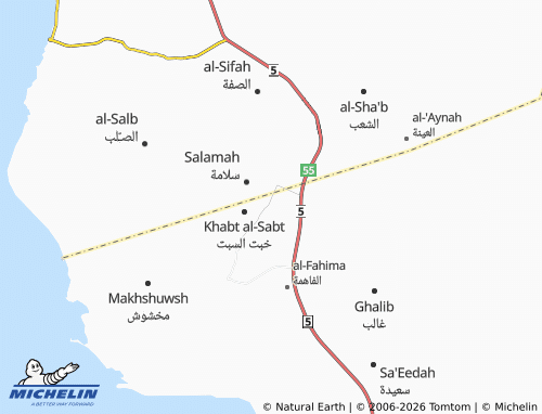 MICHELIN-Landkarte al-Khadra' - ViaMichelin