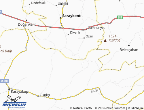 MICHELIN Benli map - ViaMichelin