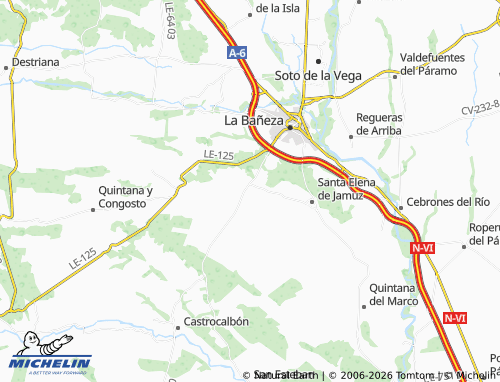 Carte MICHELIN Jiménez de Jamuz - ViaMichelin