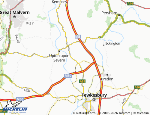 Carte MICHELIN Naunton - ViaMichelin