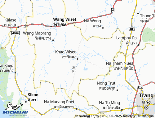 MICHELIN Khao Wiset map - ViaMichelin