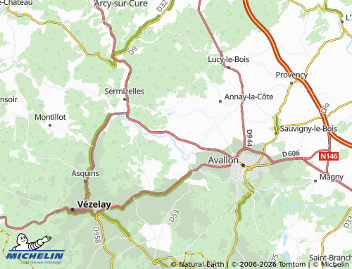 Kaart MICHELIN Valloux - ViaMichelin