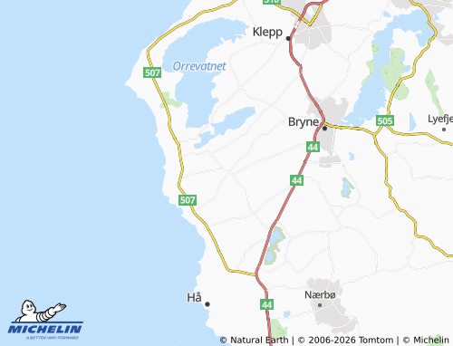 Mapa MICHELIN Pollestad - ViaMichelin
