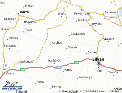 MICHELIN Otluk map - ViaMichelin