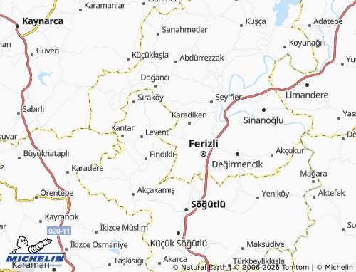 Mappa MICHELIN Yeni - ViaMichelin