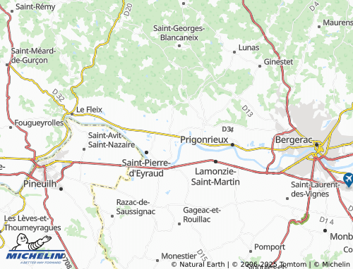 Kaart MICHELIN Bourg-d'Abren - ViaMichelin