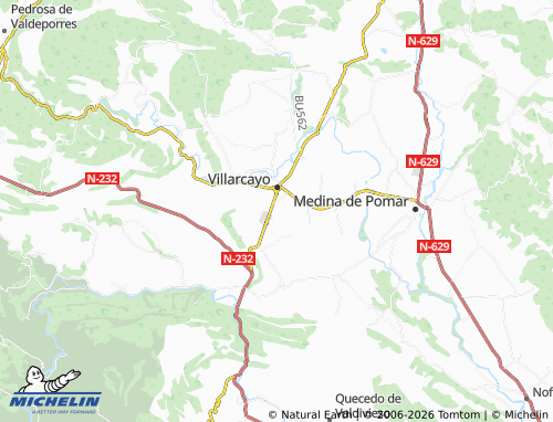 MICHELIN Horna map - ViaMichelin