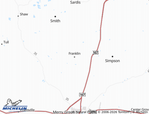 Mappa MICHELIN Franklin - ViaMichelin