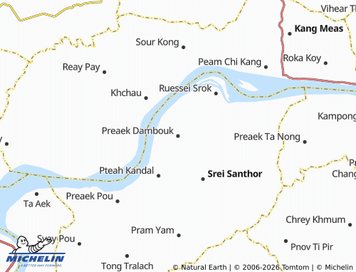 Mappa MICHELIN Preaek Dambouk - ViaMichelin