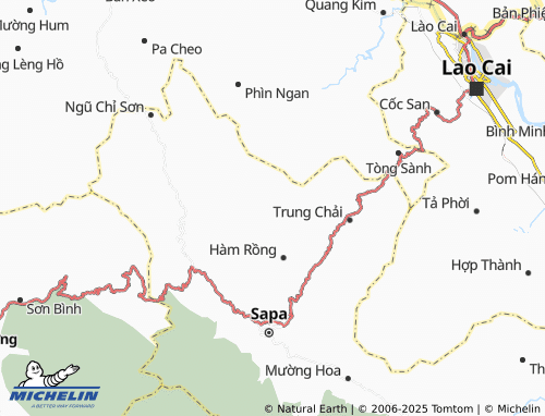MICHELIN Tả Phìn map - ViaMichelin