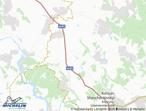MICHELIN Moryntsi map - ViaMichelin