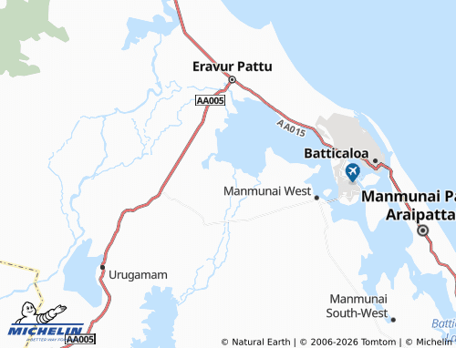 Mappa MICHELIN Mahilavedduvaan - ViaMichelin