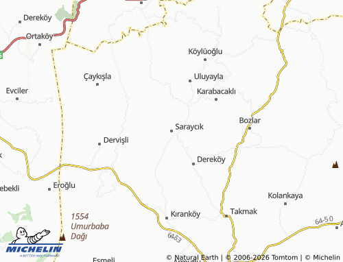 MICHELIN Saraycık map - ViaMichelin