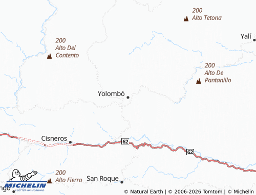 Carte MICHELIN Yolombó - ViaMichelin