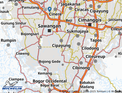 MICHELIN Cipayung Jaya map - ViaMichelin