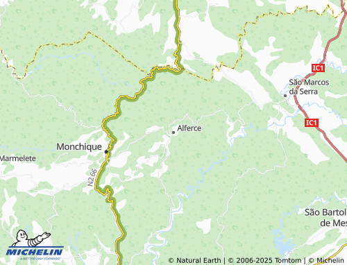 MICHELIN Alferce map - ViaMichelin