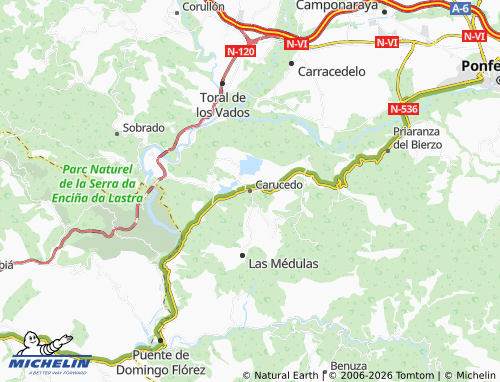 Mappa MICHELIN Carucedo - ViaMichelin