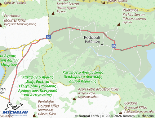 MICHELIN Theodoreio map - ViaMichelin