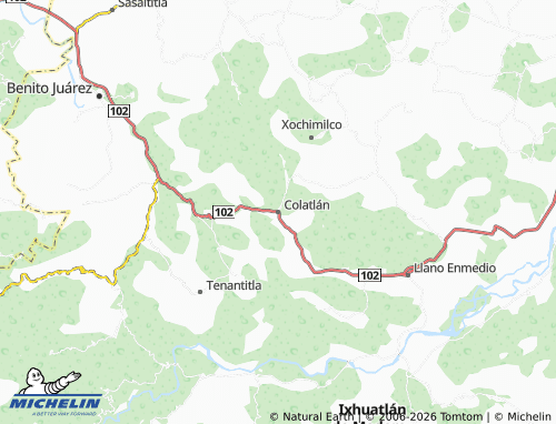 MICHELIN-Landkarte Colatlán - ViaMichelin