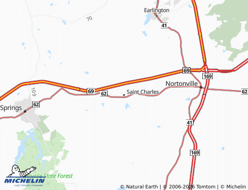 Mapa MICHELIN Saint Charles - ViaMichelin