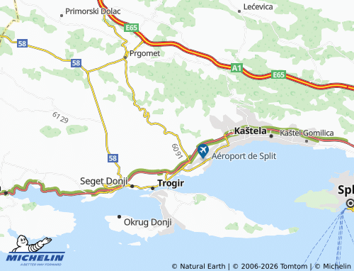 MICHELIN-Landkarte Papići - ViaMichelin