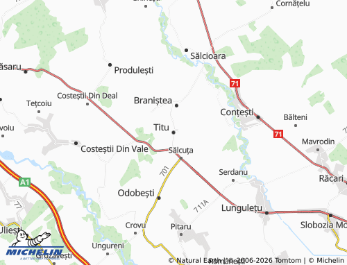 Mappa MICHELIN Titu - ViaMichelin