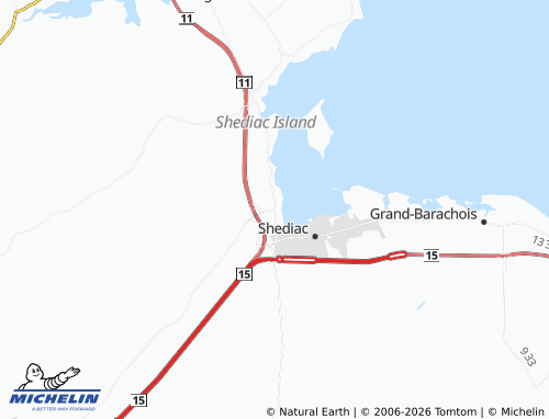 Carte MICHELIN Shediac Cape - ViaMichelin
