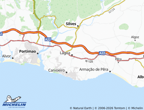 MICHELIN Lagoa map - ViaMichelin