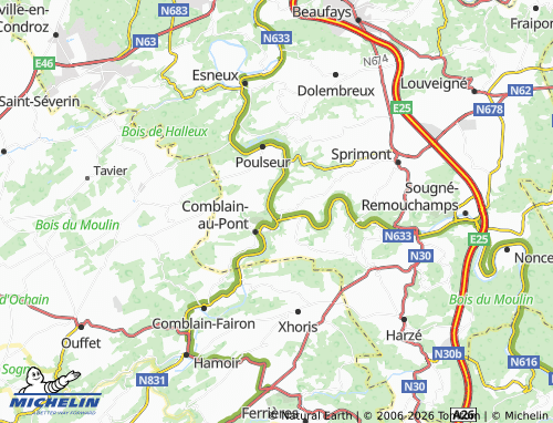 MICHELIN Rivage map - ViaMichelin