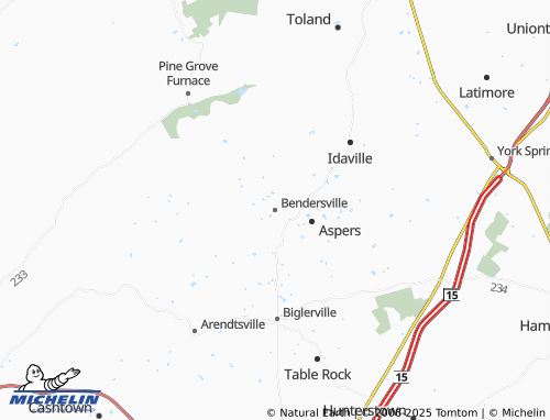 MICHELIN Bendersville map - ViaMichelin